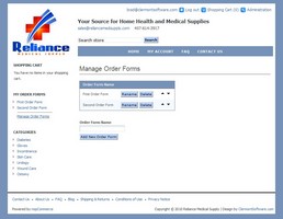 RelianceMedSupply.com Screenshot